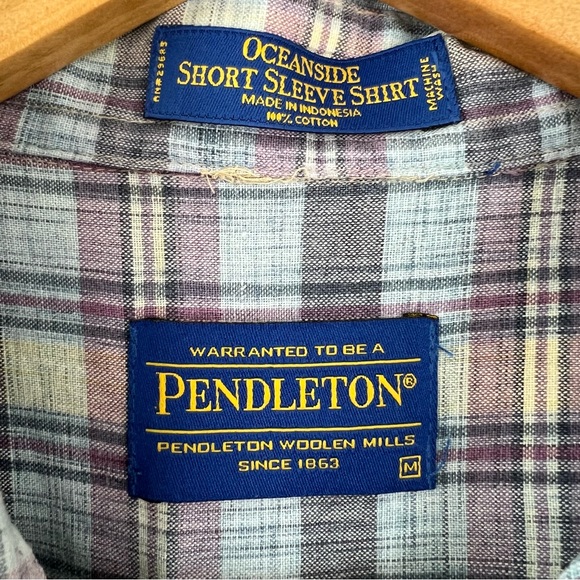 Pendleton Oceanside Plaid Short Sleeve Buttoned Down Collared Shirt - Picture 3 of 9
